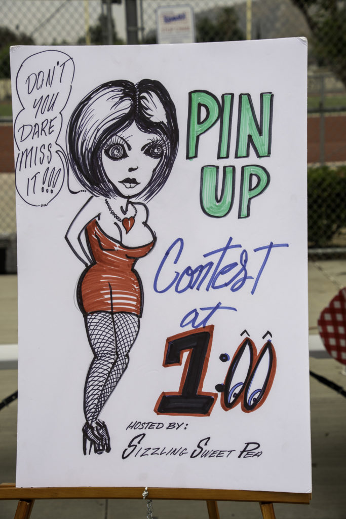 Pin-Up Contest Sign